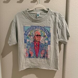 Baby Billy!! Gray Graphic T-Shirt with Colorful Print